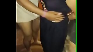 Desi wife shraed with friend infront of husband