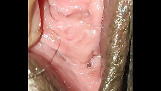 Dark Indian Wet Pussy Close up