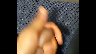 Giving my uncut Indian dick a slight wank