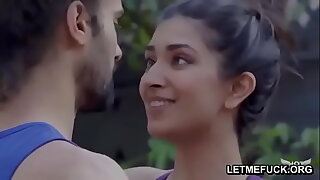 Hot Indian Yoga Teacher Kissing