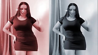 Big tit latina does belly dance