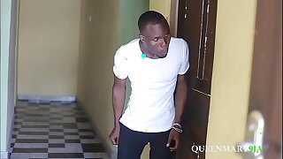 Street boy caught a village lover boy fucking the king'_s maid when nobody was in the palace