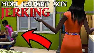 Indian Mom Caught Her Son Watching Porn And Masturbate Then It Helps Him For The First Time To Make Sex