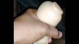 Masturbation in Silicone Pussy